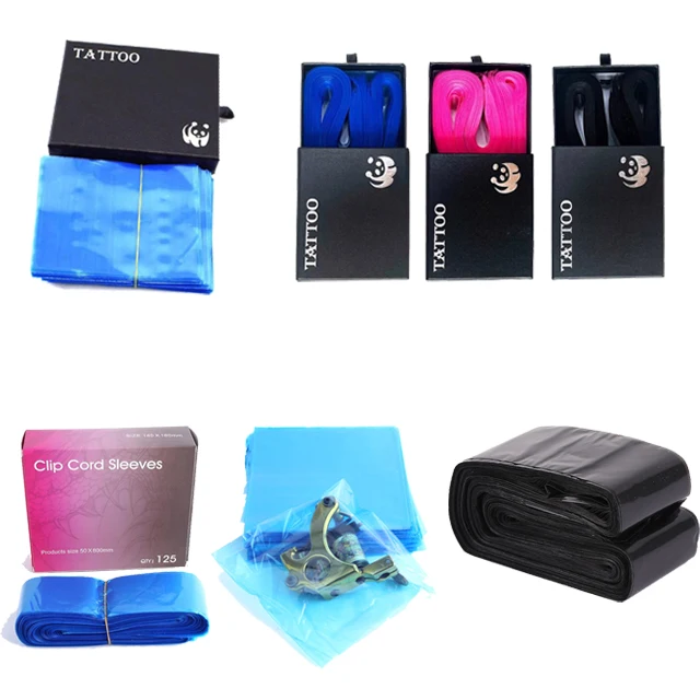 Disposable professional tattoo machine cover bag clip cord sleeve for tattoo accessories