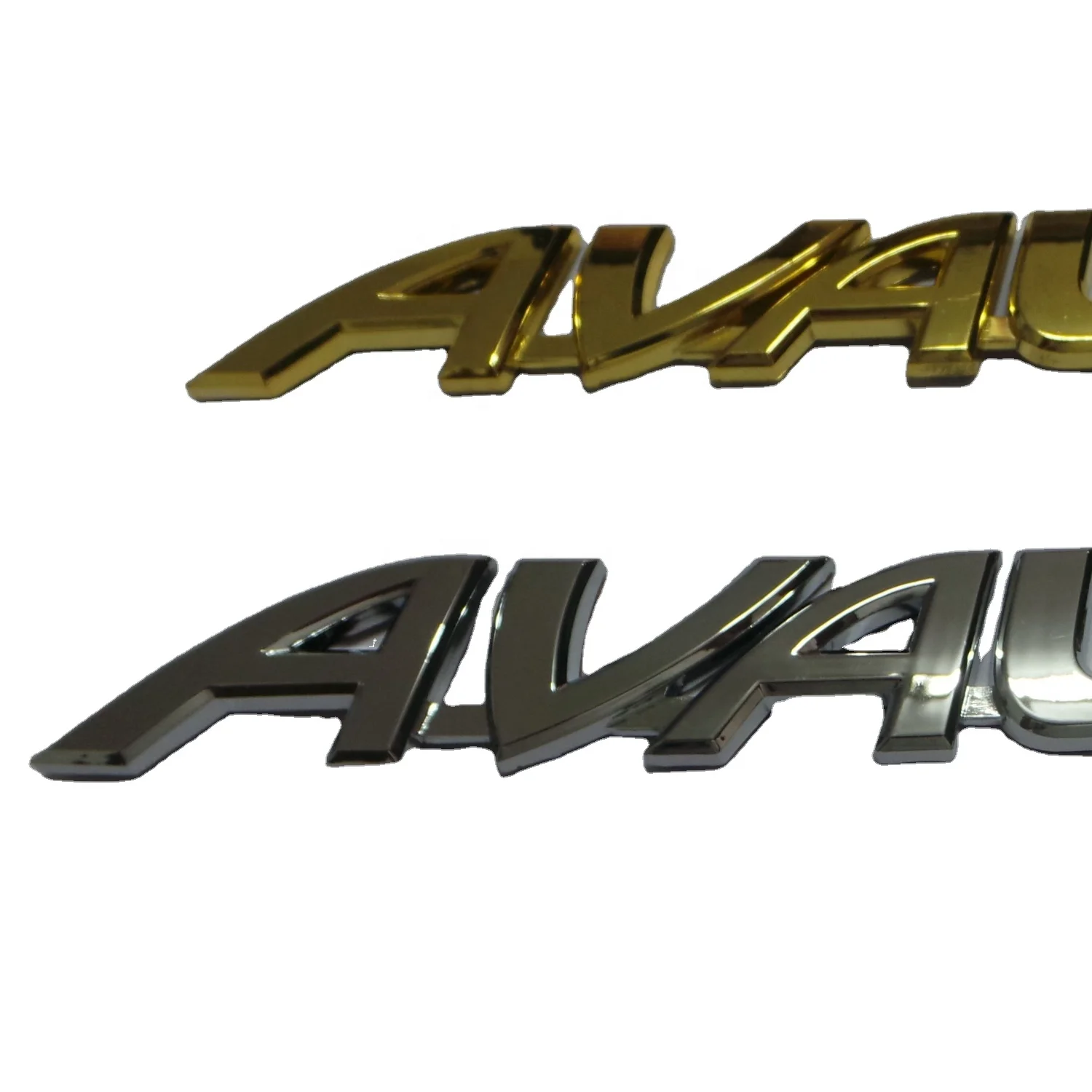 Chrome ABS Plastic Custom Logo Car Accessories Auto Letter Badge Emblem