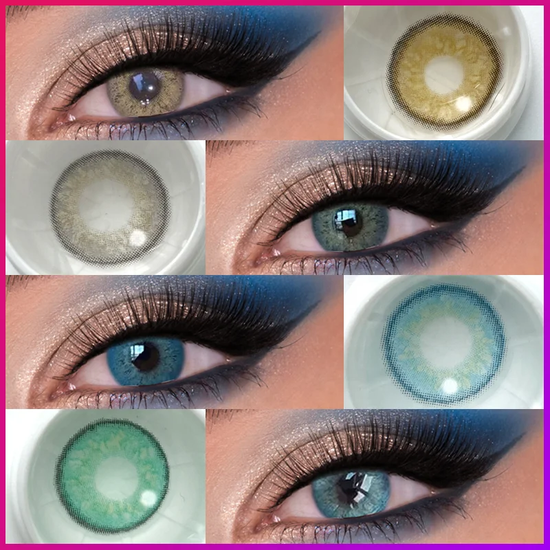 Russian wildcat Unicorn top fresh color beauty 3 tone high quality wholesale cosmetics natural contact lenses