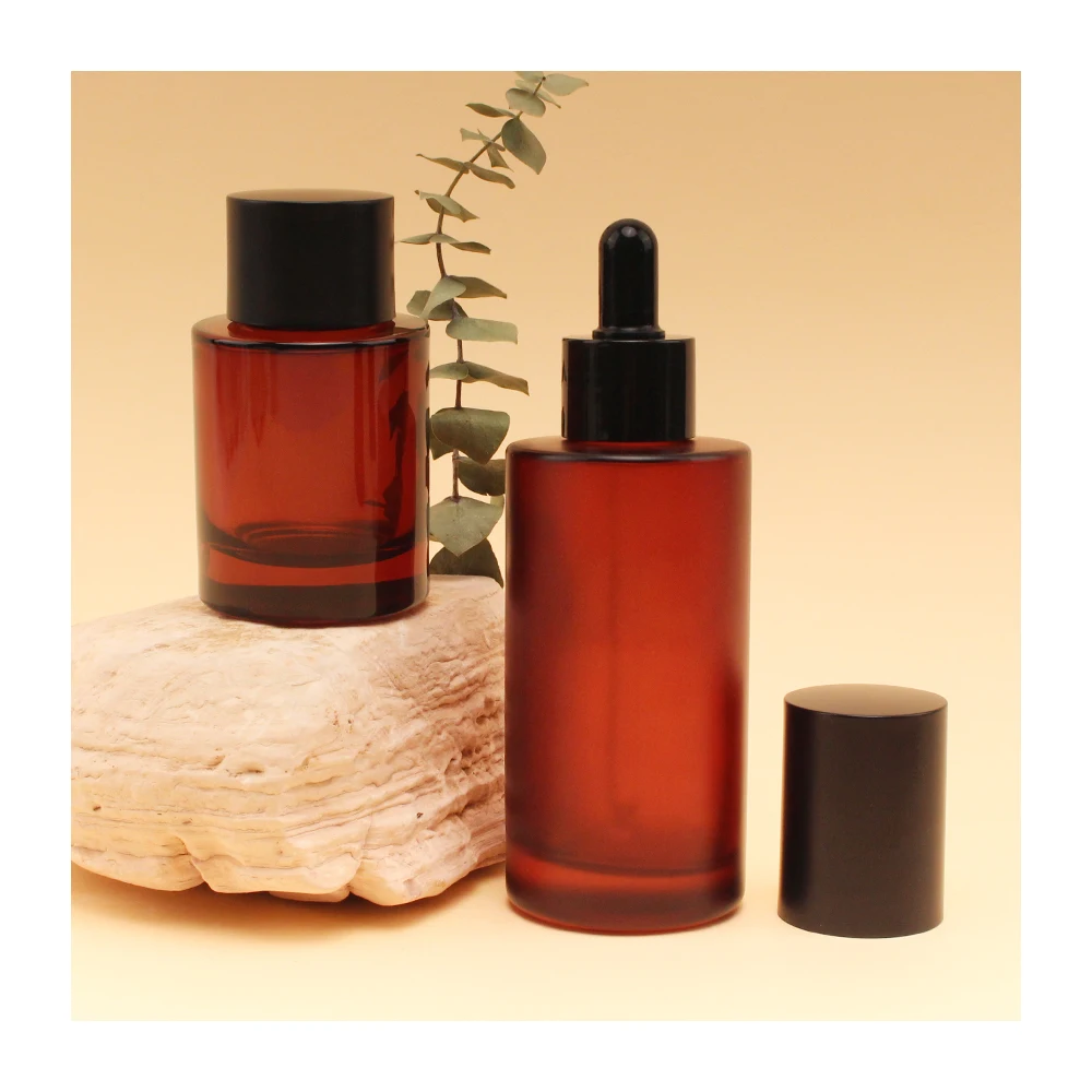 1oz 2oz 4oz 15ml 30ml 60ml 120ml 1 2 4 Oz Amber Cosmetics Empty Essential Oil Face Serum Glass Dropper Bottles With Dropper