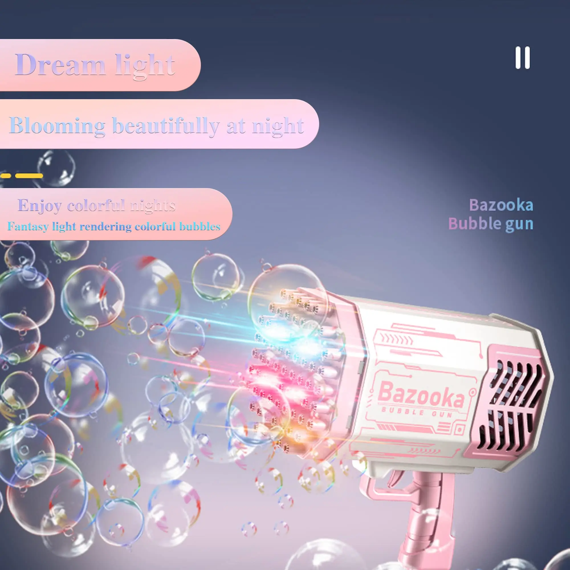 2022 Hot Bubble Toys Wedding Bubble Guns Machine Summer Outdoor Products Electric Bubble Gun