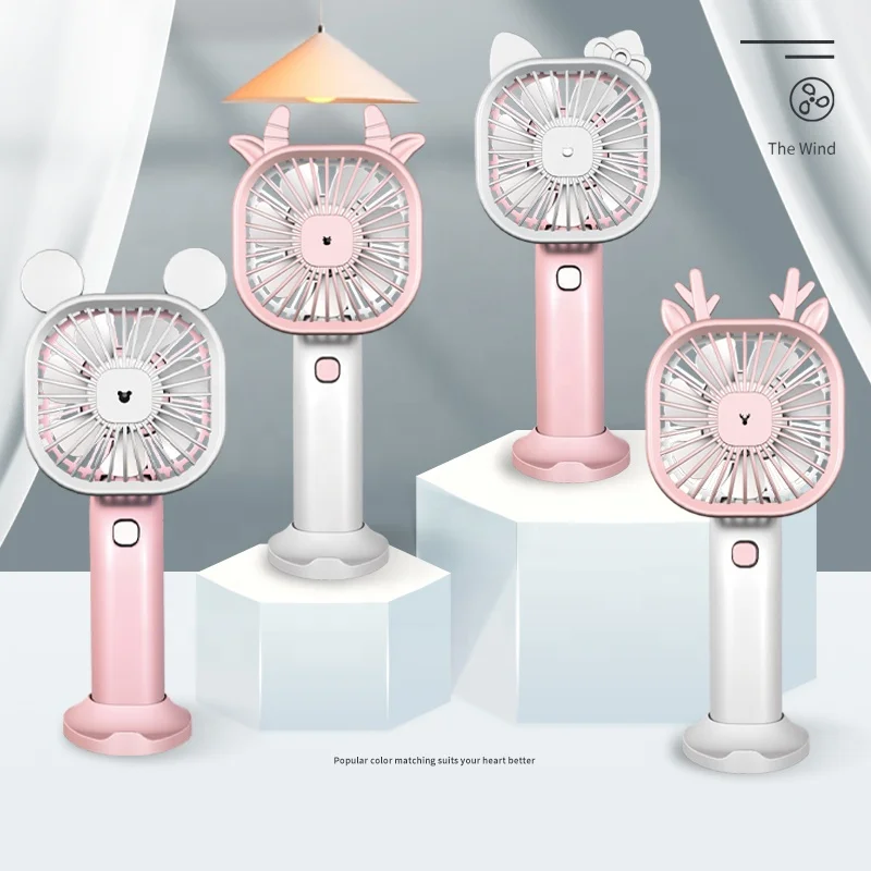 Mini portable hand held handheld fan cooling small usb rechargeable hanging neck standing electrical cute air cooler fans