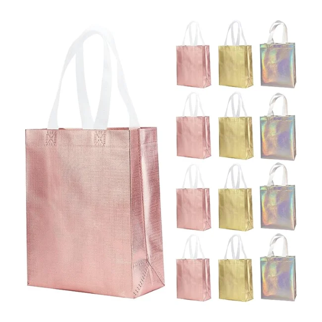 Hot Sale Reusable Tote  Grocery Supermarket Bag Non Woven Shopping Rpet Pp Bag With Custom Logo