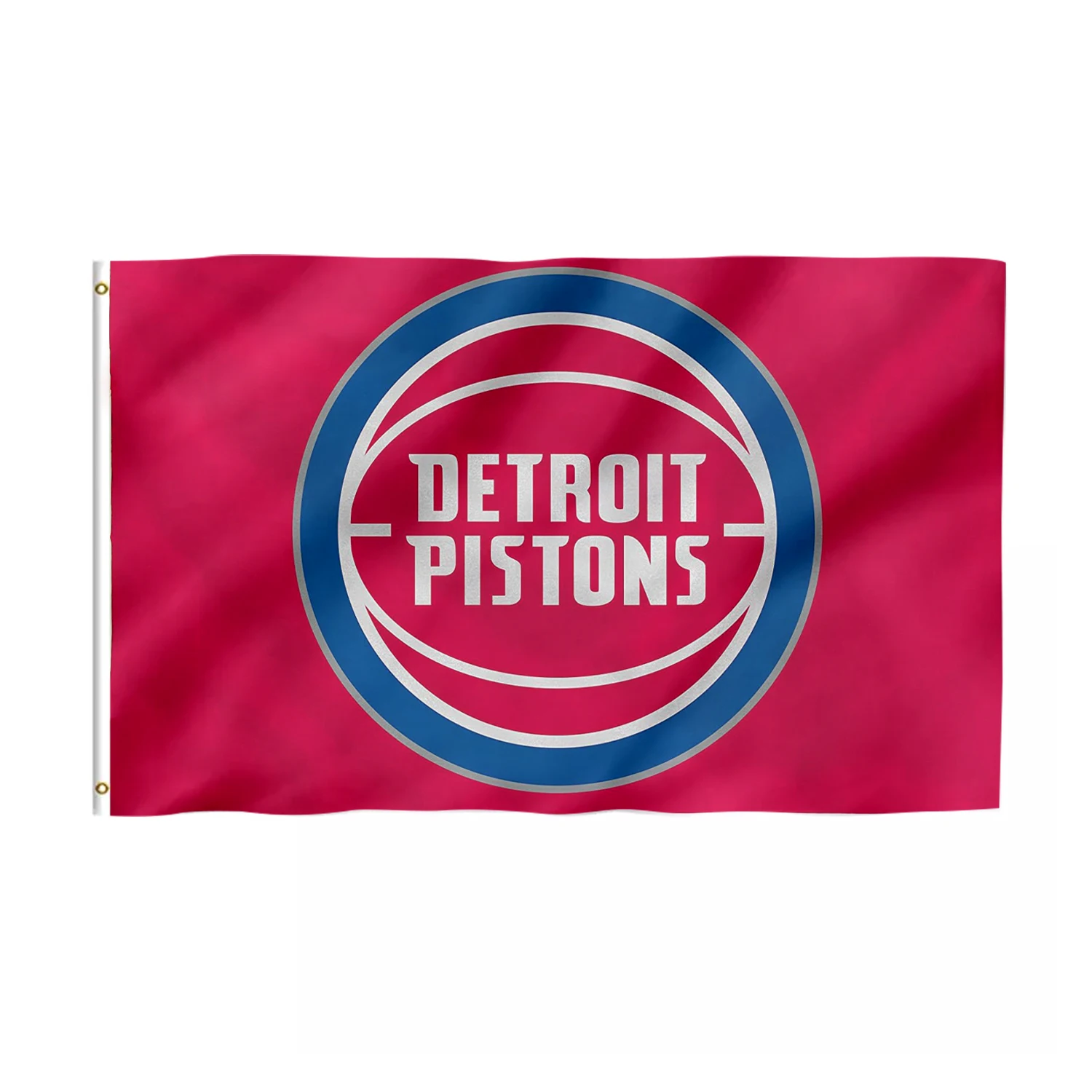 Promotional Product NBA Fast Delivery Factory Custom 3x5ft 100%Polyester Durable Sporting Event Custom Detroit Pistons Flags