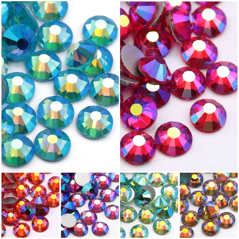 Wholesale Shiny Flatback 3d Crystal Non Hotfix Nail Rhinestone For DIY Nail Art Decoration