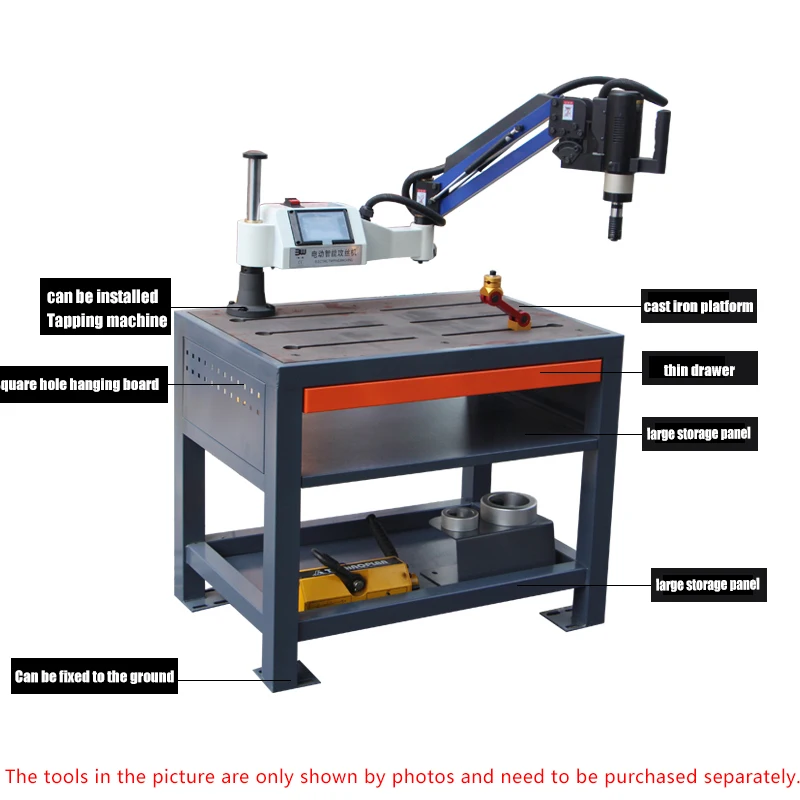 LYREIGN GSJ02 Electric Servo Motor Tapping Machine with Working Table Console Tapper