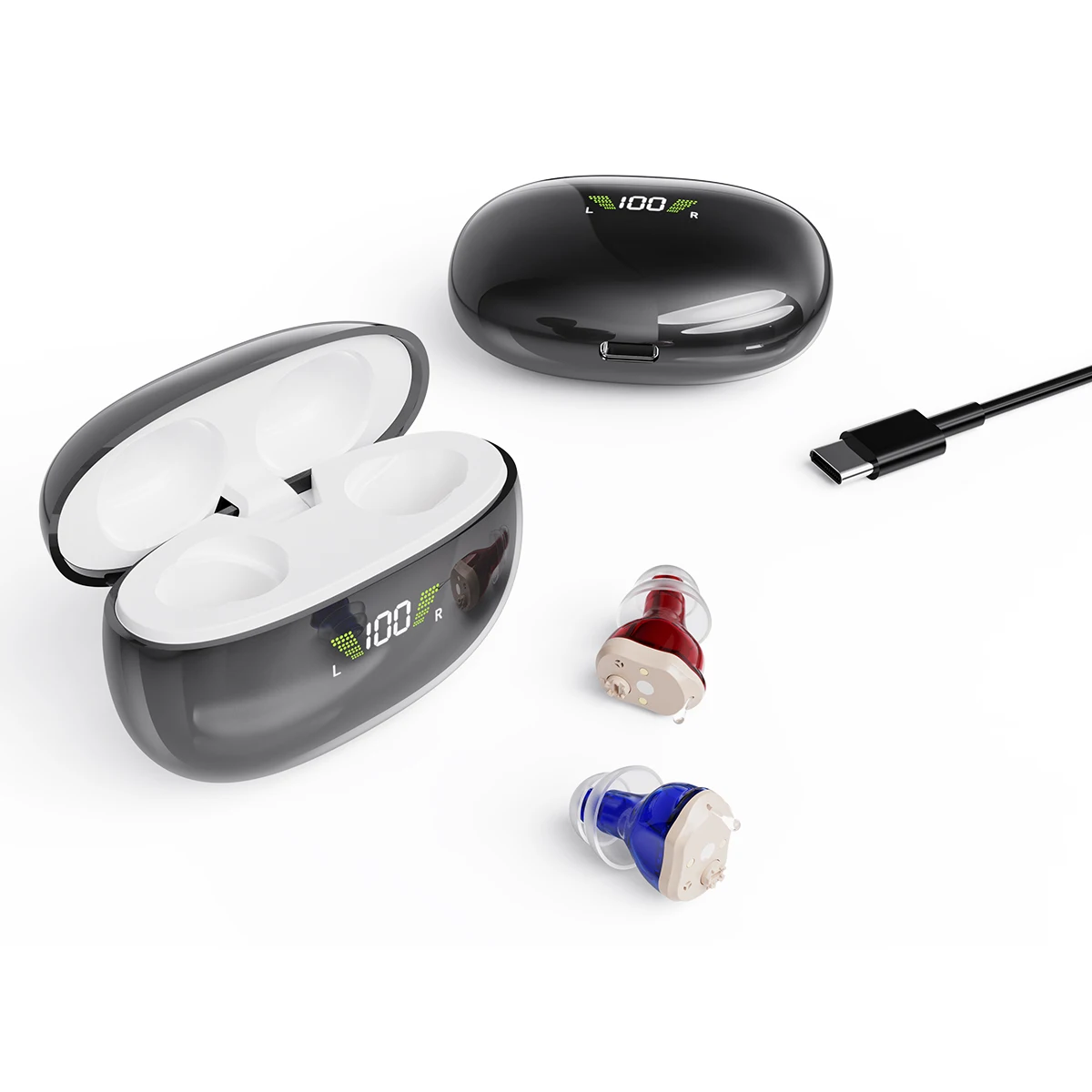 Digital CIC hearing aids rechargeable manufacturer invisible comfortable hearing aid price list for senior audifonos para sordos