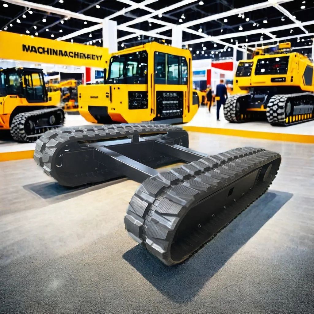 Yijiang 5 Ton Hydraulic Crawler Rubber Tracked Undercarriage Systems with Swing Bearing for Mini Excavator Drilling rig