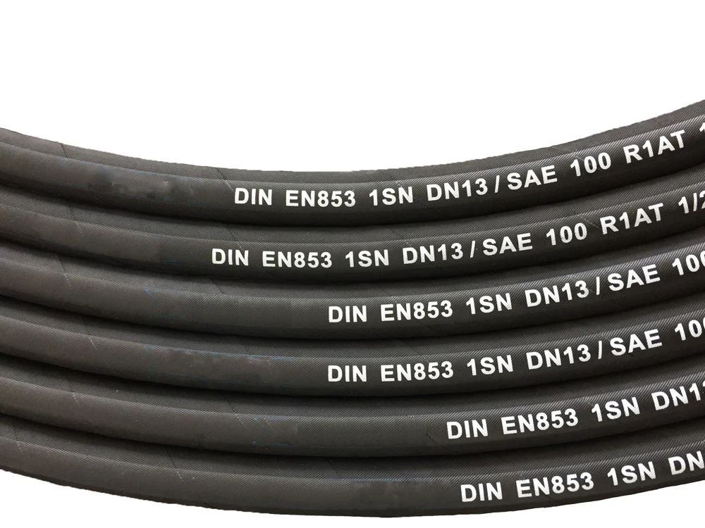 high pressure hydraulic oil hose pipe manufacture steel wire spiral hydraulic hose