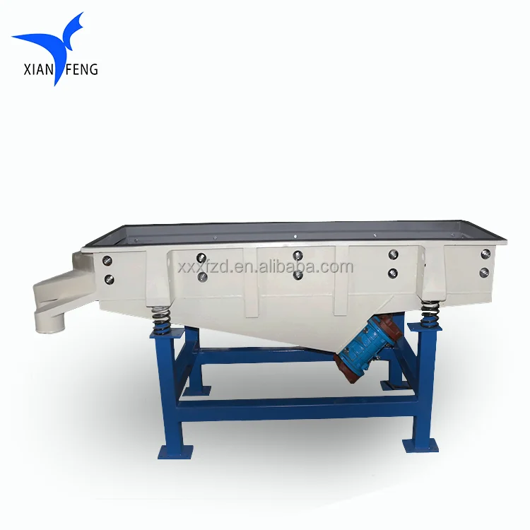 XF Source manufacturer diameter 1200*2500 mm two-layer carbon steel and stainless steel aluminum powder linear sieve