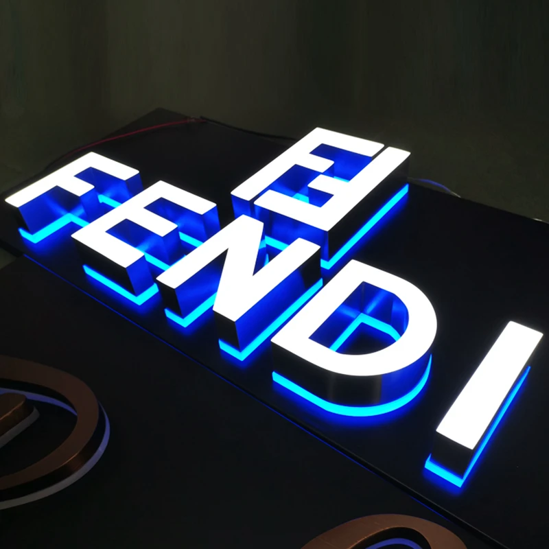 OEM ODM 3D Alphabet Letter Backlit Sign Light Acrylic Signboard Board Business Signs Logo Outdoor Signage Led Illuminated Signs