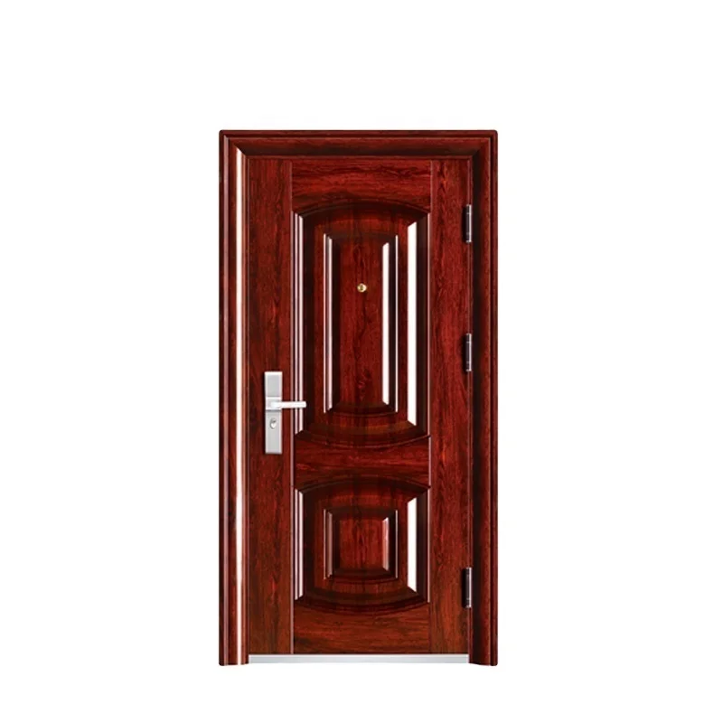 Plastic outside door as security doors in china with heavy duty door closer puerta de seguridad exterior