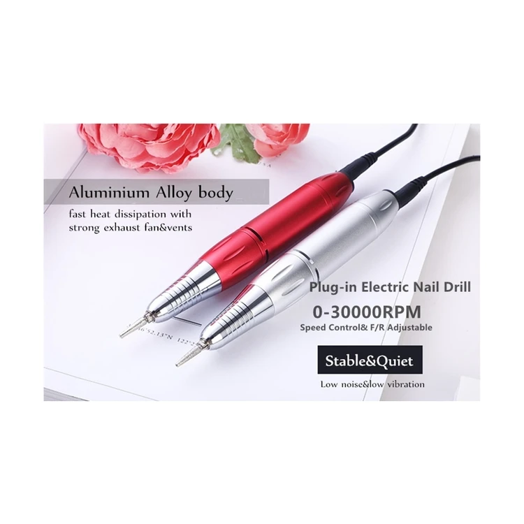 
Factory Wholesale EU USB charger Portable Pen Shape 30000 RPM Manicure Electric Nail Drill 