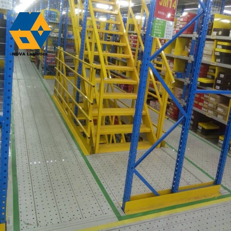 NOVA Easy Assemble Industrial Warehouse Pallet Rack, Mezzanine Floor Storage Shelving/