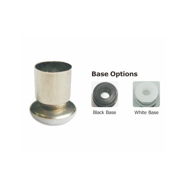 Nickel Plated metal surface Round School furniture Banquet Restaurant Swivel Glide Gliding sliders sliding With Ferrule