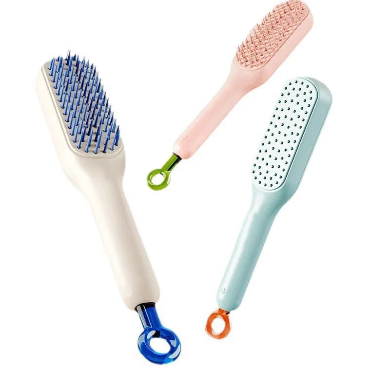BL new design adjustable specail plastic hair brush in three colors