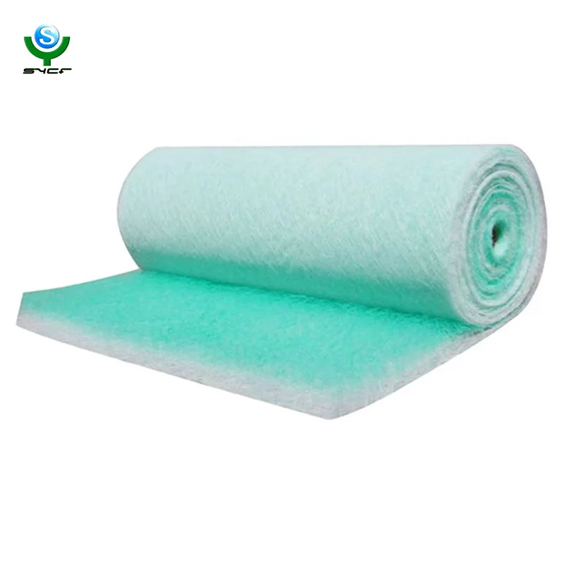 G2 G3 G4 Spray Booth Floor Filter For Paint Arrestor Fiberglass Filter Media for automotive spray booth