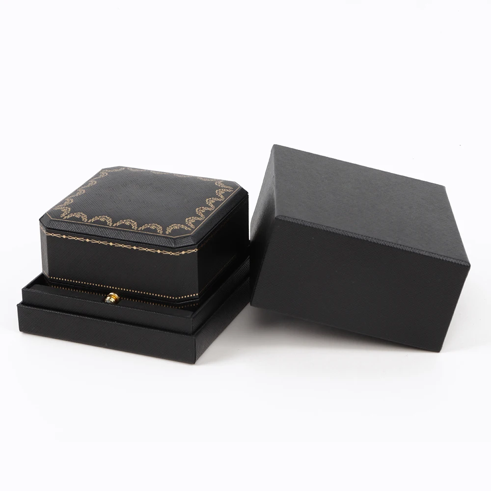 High End Custom Small Size Reusable Paper Cardboard Ring Packaging Jewelry Gift Box Logo Printed for Small Business