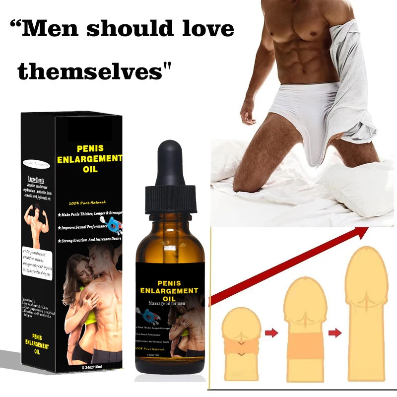 Private Label 10ML Enlargement Oil Energy Bigger Size Pennis Essence Essential Sexual Enlarge