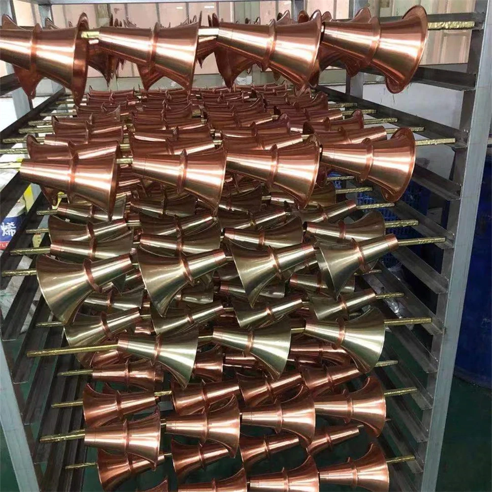 Custom Spinning CNC Machining Professional Quality Wind Instruments Musical Instrument Parts Brass Trumpet