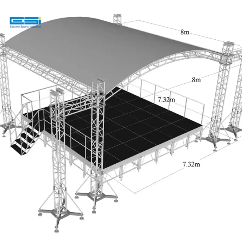 ESI-Aluminum Outdoor Event Truss System Concert Roof Truss For Hanging Speakers