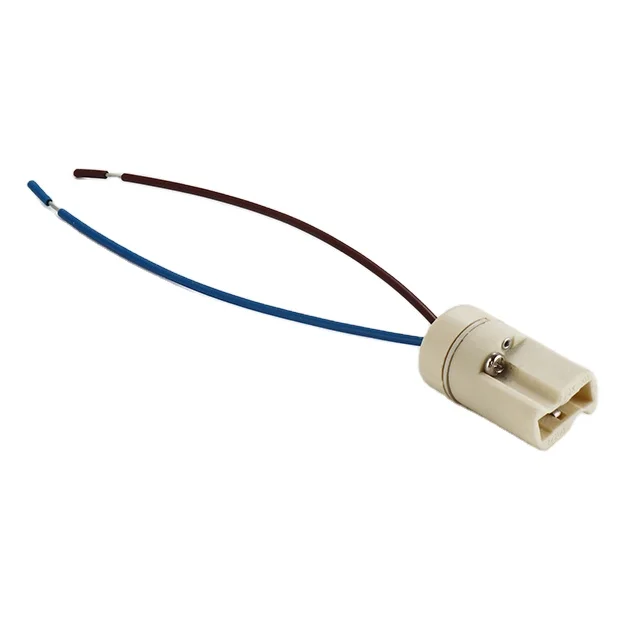 G9 with long Lead Lamp Socket Bulb Base Halogen Lamp Holder Lampholder Porcelain Lamp Base