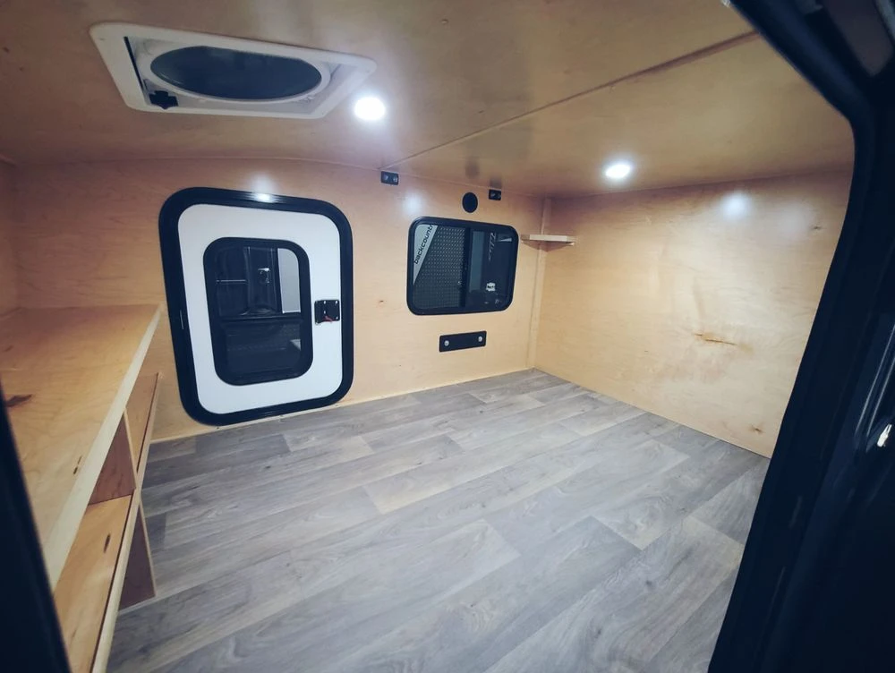 Glaming mini camper van Rv Camper Caravan Trcuks with Integrated Camping Caravan Travel Trailer