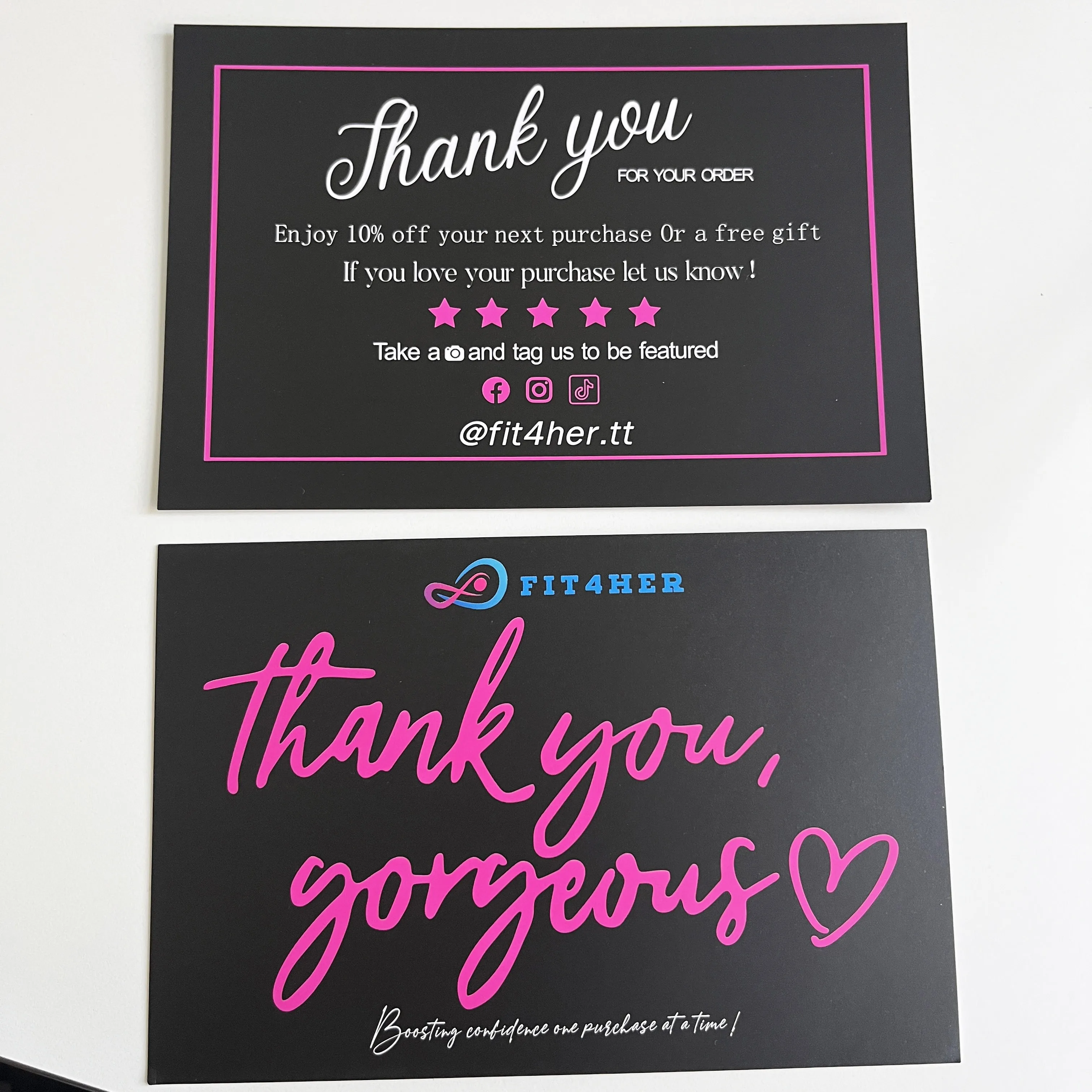 Editable Business Thank You Cards, Small Business Thank You For Your Order Printable Postcard Template Can Be Customized Size