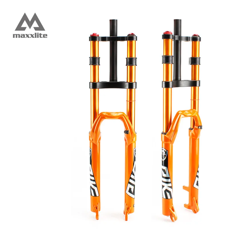 Maxxlite Bicycle Front Fork 26/27.5/29er Double Shoulder MTB Mountain Suspension Air Forks QR Bike Fork