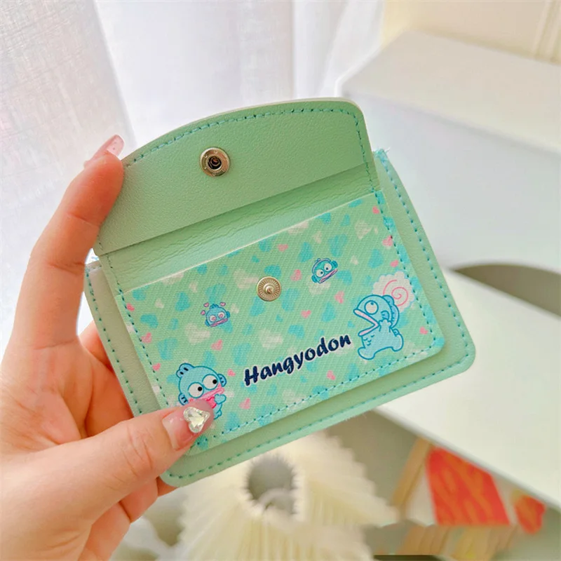 Cartoon Anime Sanrio Kitty Kuromi Multifunctional Card Holder Coin Purse Kawaii Cinnamoroll Student Wallet As A Gift