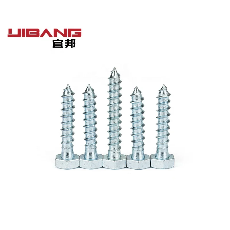 DIN 571 Tornillos Para Madera , Stainless Steel Long Short Torx Countersunk Bulk Hex head Lag Wood Screw