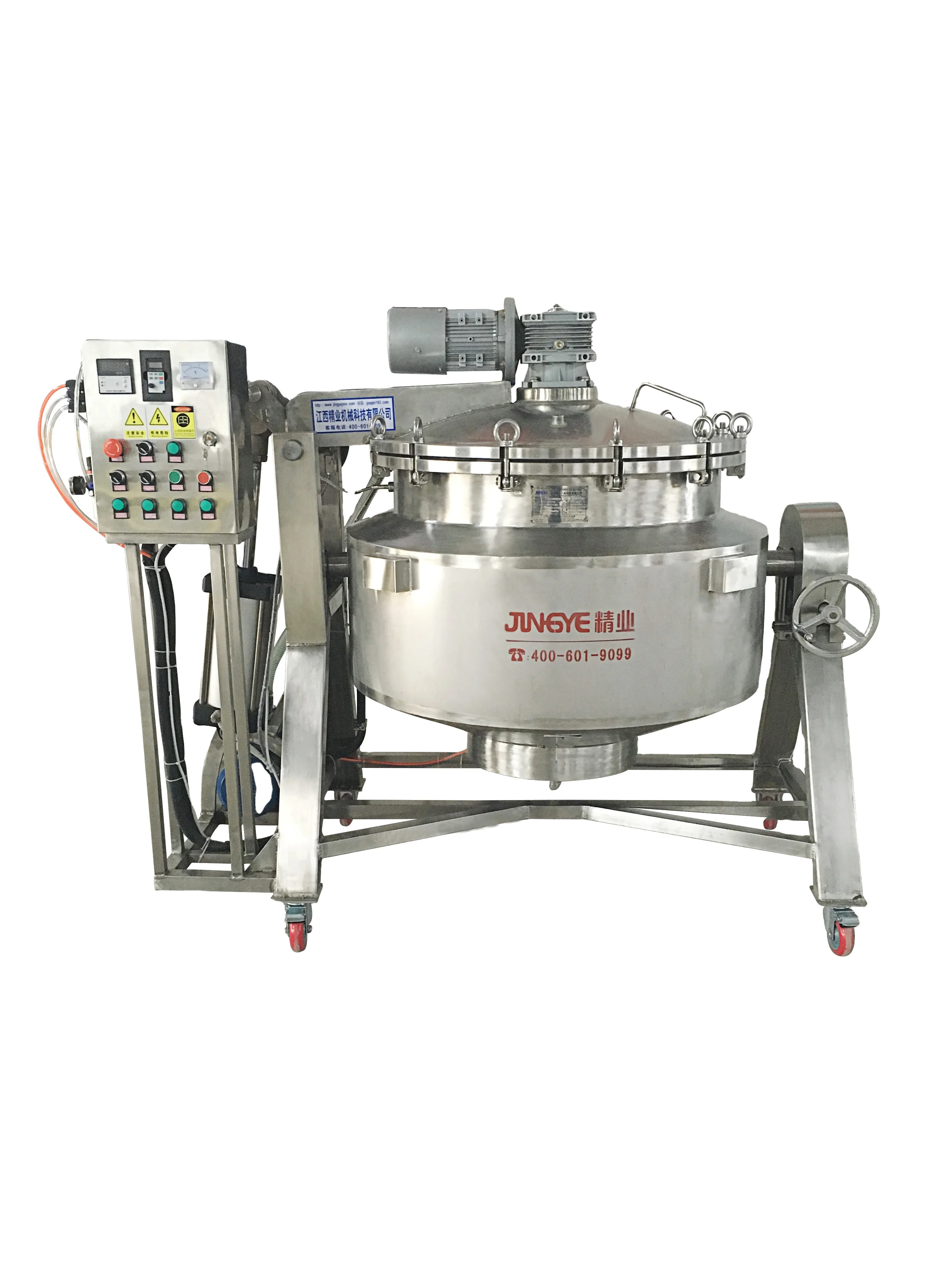 Full Automatic Tilting Type High Pressure Cooker Machine For Cooking Beef Corn Bone Soup/Bone broth cooking processing line