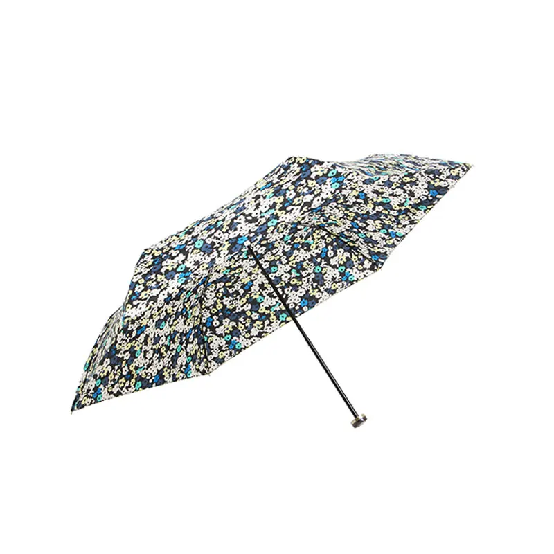 3 folding Japan pattern pongee printed ladies women umbrella with carrying bag