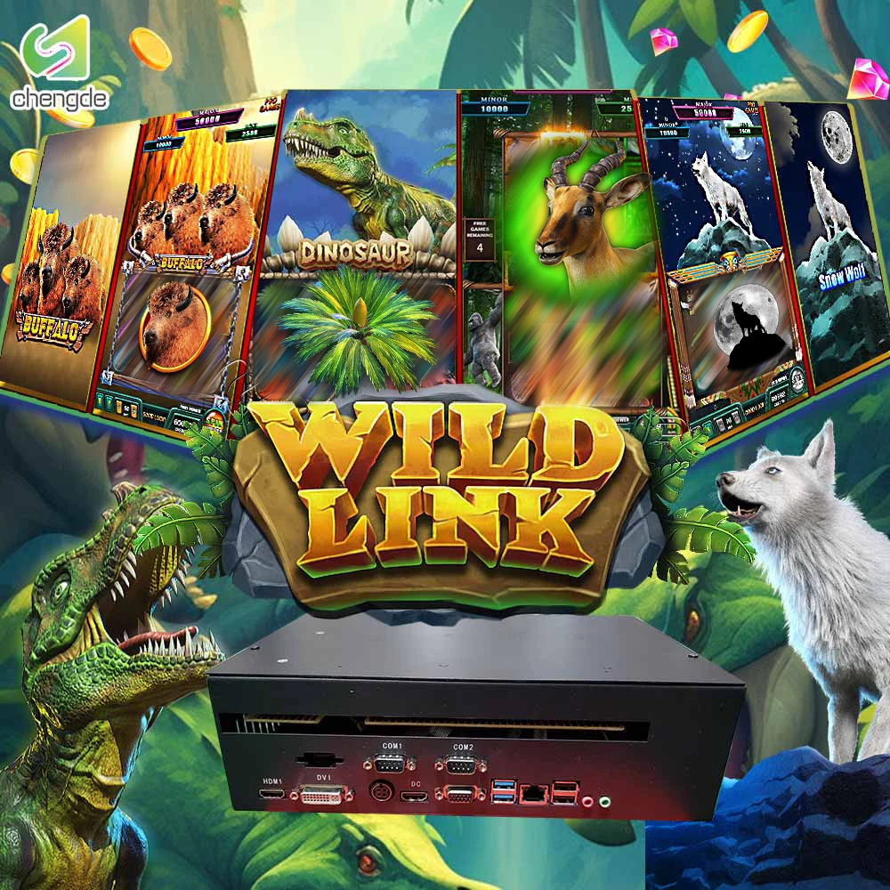USA Popular 4 In 1 High-Definition Wild Link Amusement Game Machine Multi Playline Fusion Skilled Game Arcade Games Board