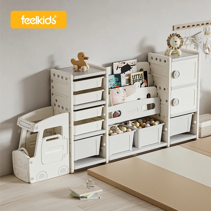 Детская полка для книг, пластиковые полки для мебели, полки для детских игрушек, органайзер, полка для хранения автобусов, детские шкафы