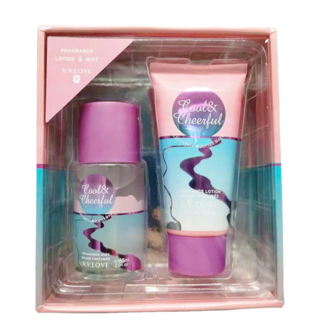 VL9059-15 Cool & Cheerful 75ML-Body lotion+ 85ML-Body mist 2PCS Perfume Set