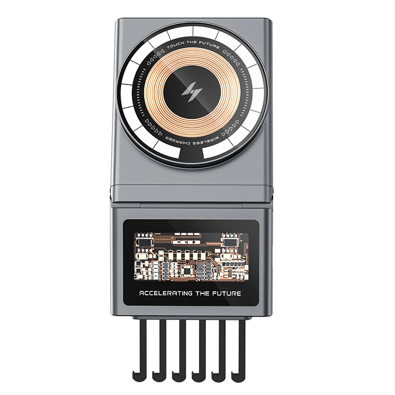 Wireless Charging Car Phone Bracket 15W Air Outlet Bracket Magnetic Car Phone Stand For Tesla New Energy Vehicles