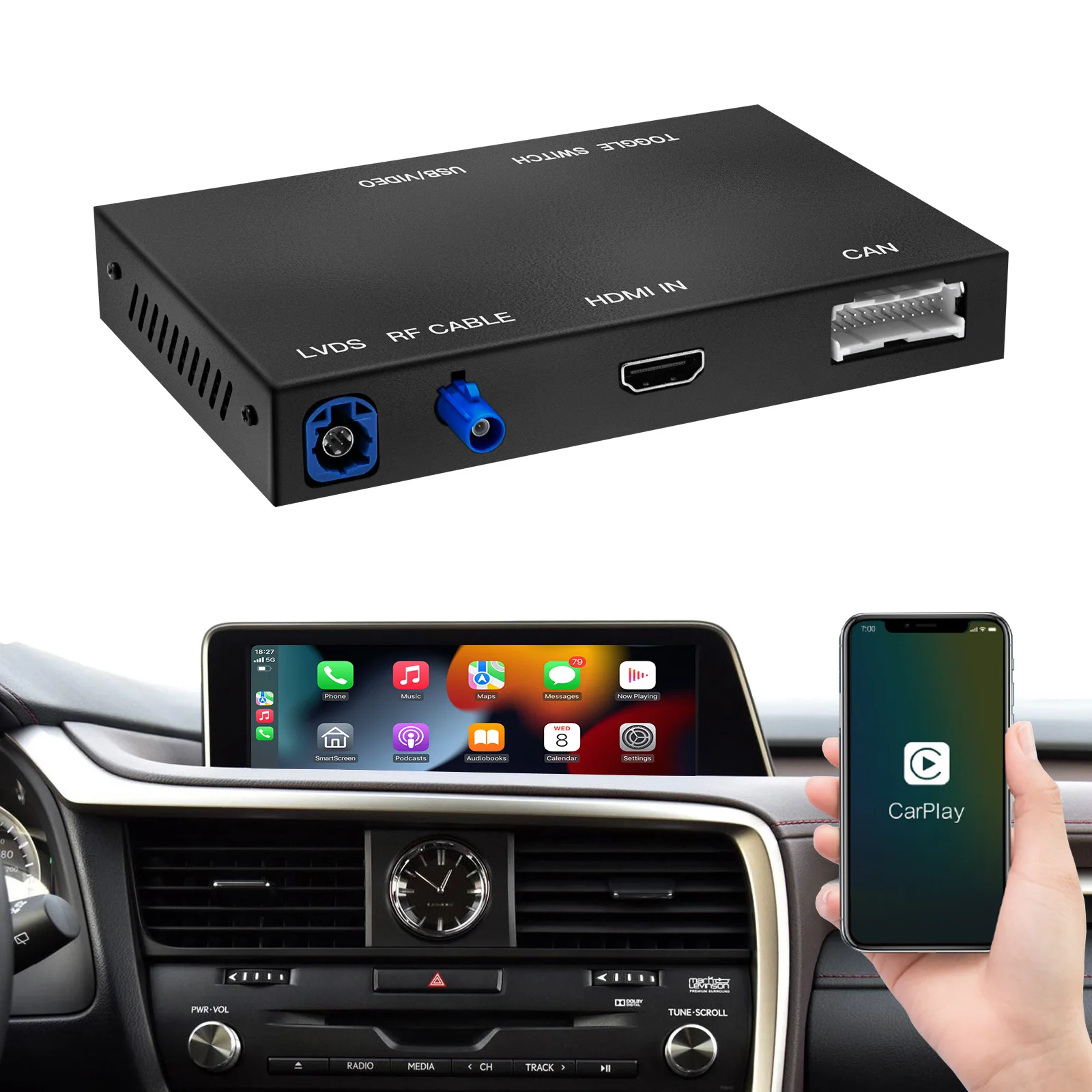 Автомагнитола Autoabc беспроводная приставка для Android