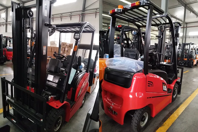 RED-LIFT High Quality 2 tons electric forklift Electric battery operated 4wheel electric forklift with AC power