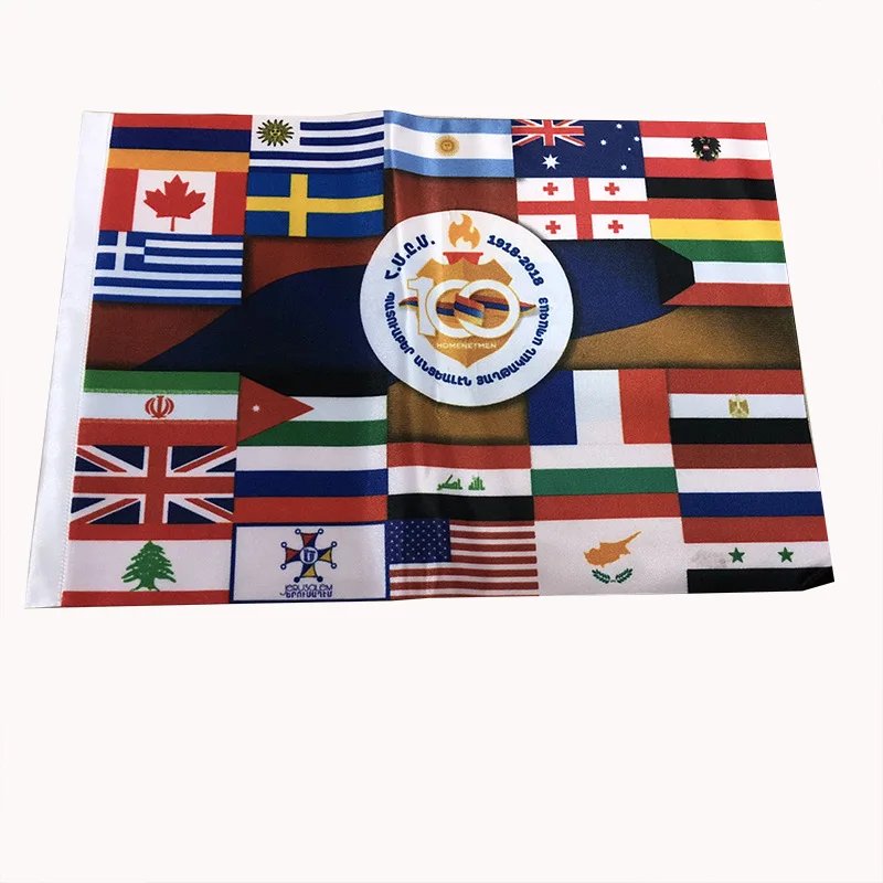 2023 Hot Selling Easy To Assemble Hign Quality Cheap Campaign Black Gold And Silver Metal Rod Indian Motorcycle waterproof Flags