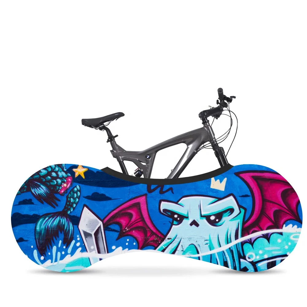 Open road landscape portable shed sublimated mtb road protector wheels wheel bike cover bicycle cover