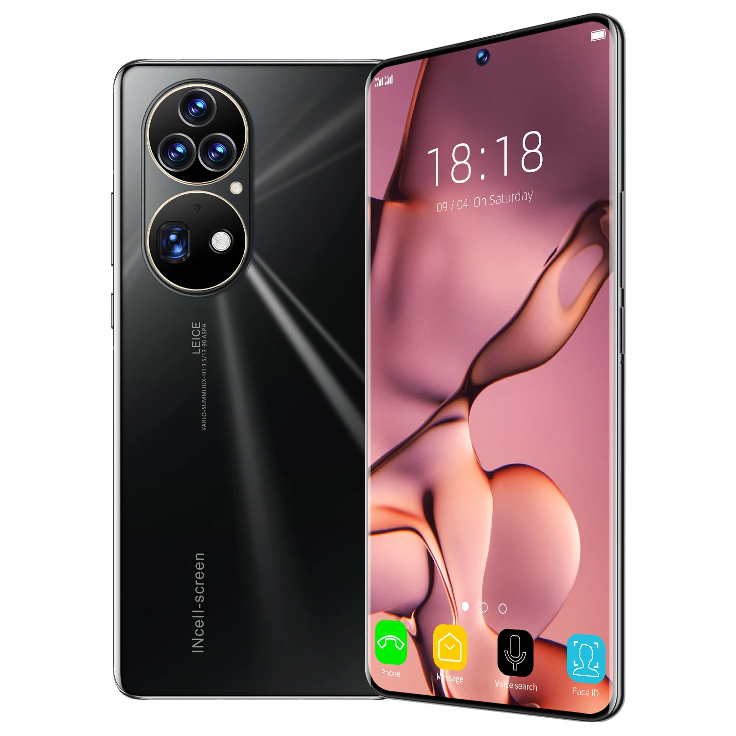 Huawa P50 Pro Face ID с ёмкой батареей 5g смарт-телефонов 7,3 дюймов полный экран мобильные телефоны Android, смарт-телефоны