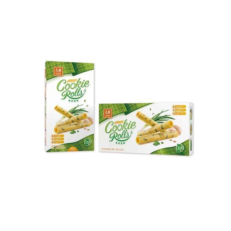 Лидер продаж, подарок на Лунный Новый Год 150 г, повседневные офисные снэки, печенье и банки для печенья, яичный рулон для продажи