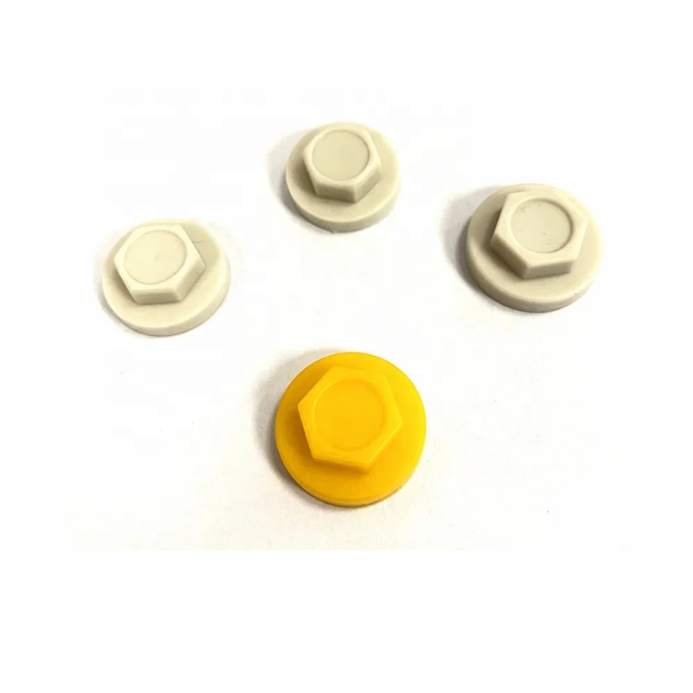 Желтые пластиковые шайбы декоративные серые черные в форме чаши