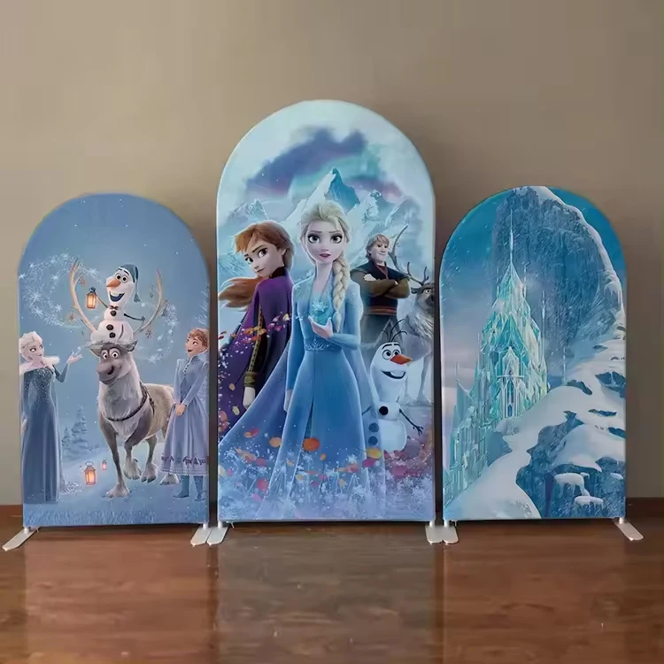 Custom Printed Chiara Arch Backdrop Covers Tension Fabric Backdrop Covers