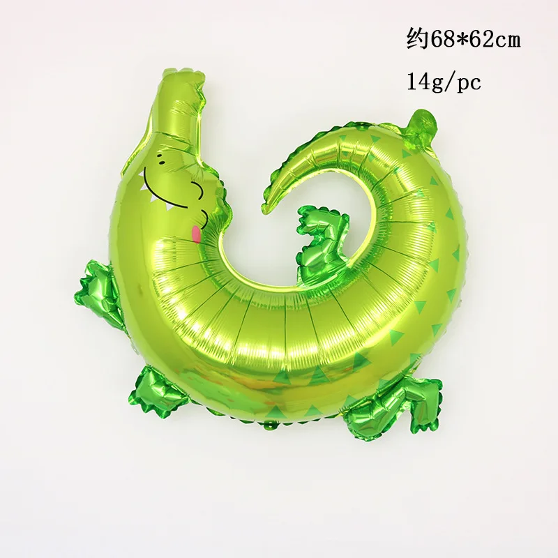 Forest Balloons For Parties Simulation Animal Balloon Giraffe Zebra Elephant Cartoon Crocodile Foil