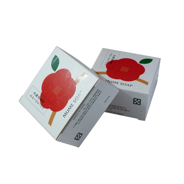 Flower Pattern Packaging Box with Custom Logo for Handmade Soap Skincare Products Packaging Small Cardboard Paper Boxes Foldable