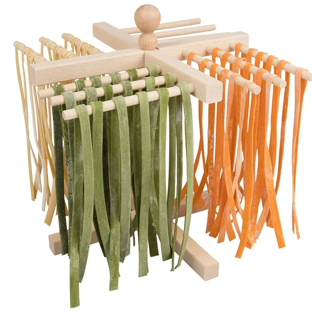 Bamboo Pasta Drying Rack Spaghetti Dryer Stand Noodles Drying Holder Hanging Rack kitchen tools