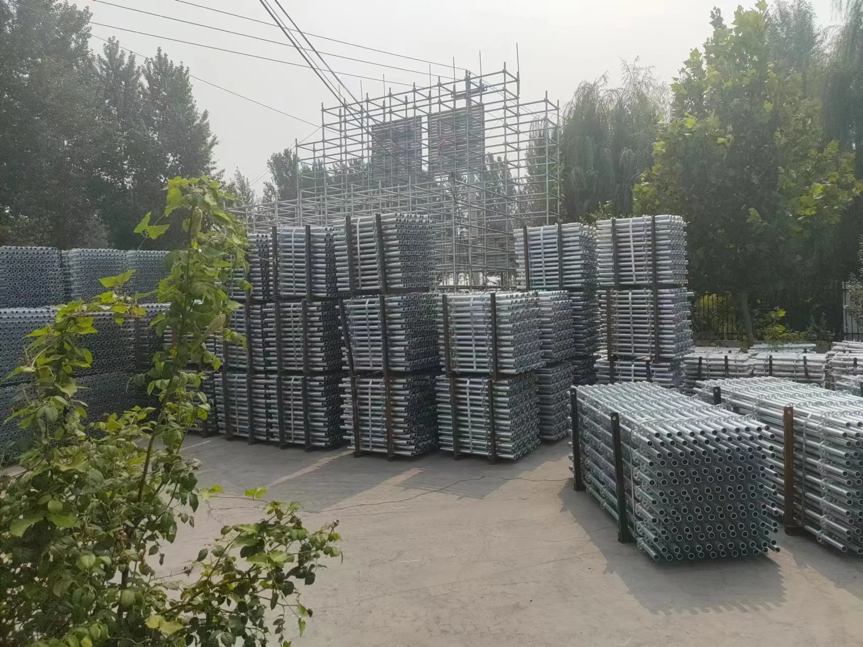 Hot Dip Galvanized Ring Lock Scaffolding Disc Buckle Pipe Construction Steel OEM All Round