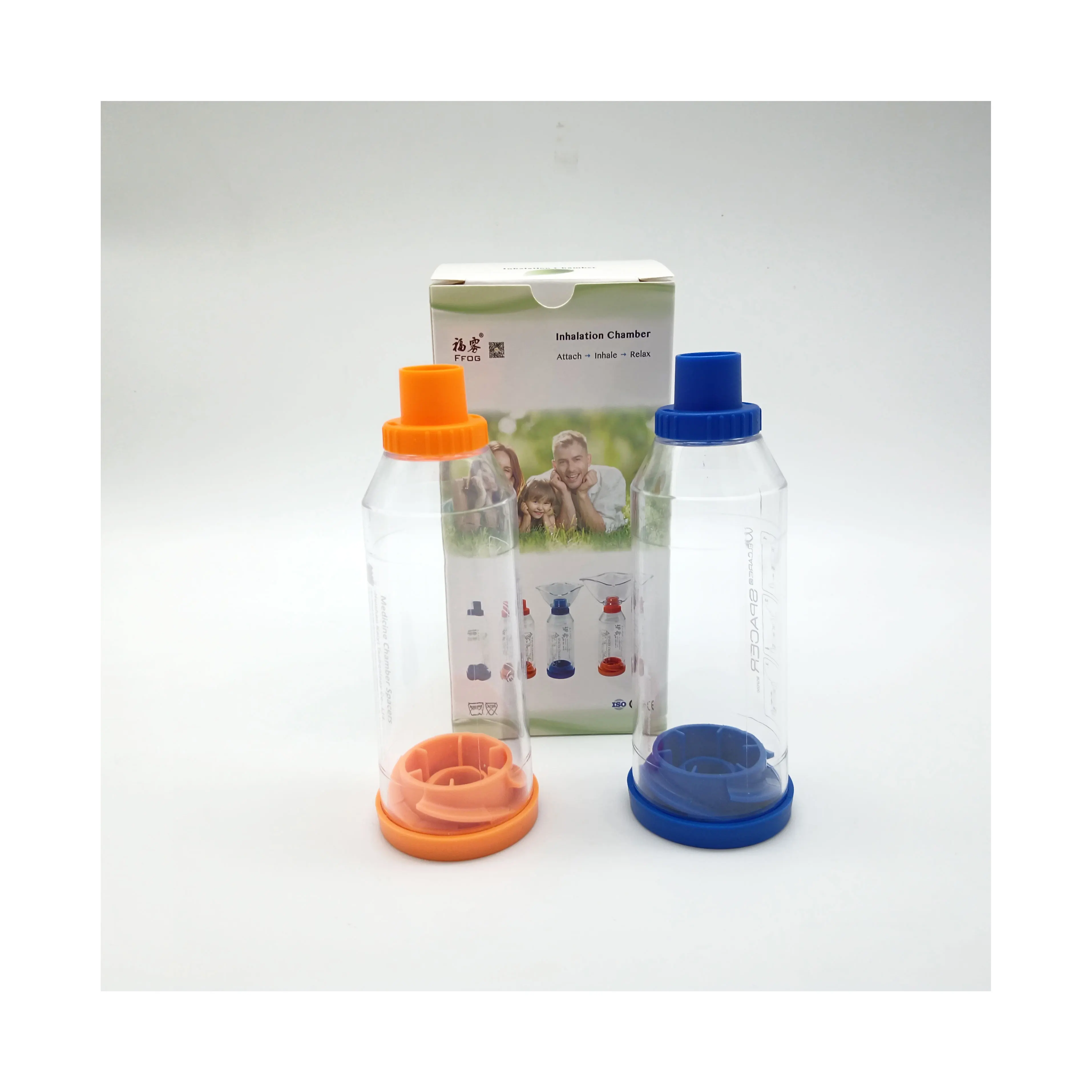 Aeroso children aero chamber silicone child mask valved holding meter dose inhaler device spacer for kids inhalator for asthma